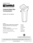 Kenmore 625.38454 Water Dispenser User Manual