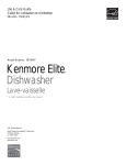 Kenmore 587.1468 Dishwasher User Manual