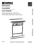 Kenmore 587.1441 Dishwasher User Manual