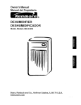 Kenmore 580.53650 Dehumidifier User Manual