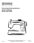 Kenmore 385.166551 Sewing Machine User Manual