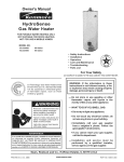 Kenmore 334 Water Heater User Manual