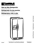 Kenmore 2220698 Refrigerator User Manual