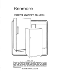 Kenmore 20938 Freezer User Manual