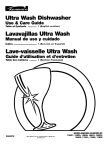 Kenmore 15801 Dishwasher User Manual