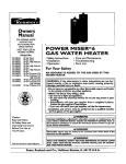 Kenmore 153.336151 Water Heater User Manual