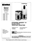 Kenmore 153.327164 Water Heater User Manual