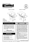 Kenmore 141.16315800 Gas Grill User Manual