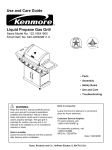 Kenmore 119.1614521 Gas Grill User Manual