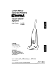 Kenmore 116.34924 Vacuum Cleaner User Manual