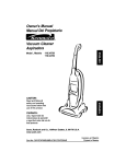 Kenmore 116.34728 Vacuum Cleaner User Manual