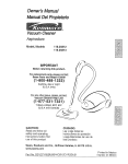 Kenmore 116.25812 Vacuum Cleaner User Manual