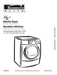 Kenmore 110.8708 Clothes Dryer User Manual