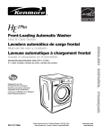 Kenmore 110.4751 Washer User Manual