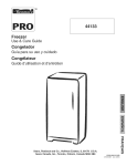 Kenmore 10656836603 Refrigerator User Manual