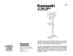 Kawasaki 840108 Drill User Manual