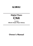 Kawai CN4 Musical Instrument User Manual