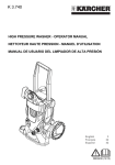 Karcher K 3.740 Pressure Washer User Manual