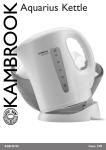 Kambrook KAK35 Hot Beverage Maker User Manual