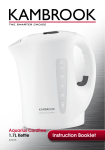 Kambrook KAK35 Hot Beverage Maker User Manual