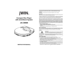 Jwin JX-CD680 CD Player User Manual