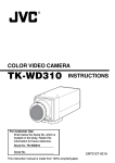 JVC TK-WD310U Camcorder User Manual