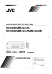 JVC RX-6040B Stereo System User Manual