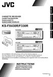 JVC KS-FX430R Cassette Player User Manual