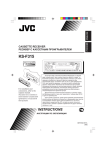 JVC KS-F315EE Cassette Player User Manual
