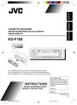 JVC KS-F160 Cassette Player User Manual