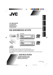JVC KD-SX858R CD Player User Manual