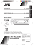 JVC KD-SX8350 Car Stereo System User Manual