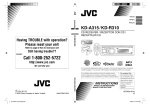 JVC KD-R310 Car Stereo System User Manual