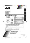 JVC KD-G301 CD Player User Manual