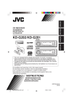 JVC KD-G202 CD Player User Manual