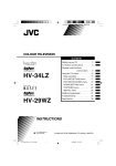 JVC HV-29WZ Flat Panel Television User Manual