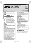 JVC HR-J693U VCR User Manual