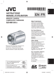 JVC GZ-MS120U Camcorder User Manual