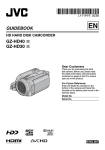 JVC GZ-HD30 Camcorder User Manual