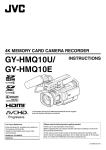 JVC GY-HMQ10E Camcorder User Manual