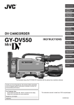 JVC GY-DV550U Camcorder User Manual