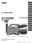 JVC GY-DV500 Camcorder User Manual