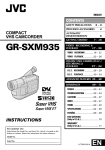 JVC GR-SXM935 Camcorder User Manual
