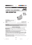 JVC GR-SXM750 Camcorder User Manual