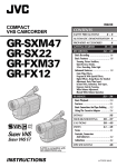JVC GR-SXM47 Camcorder User Manual