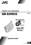 JVC GR-SXM25 Camcorder User Manual