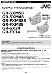 JVC GR-FX14 Camcorder User Manual