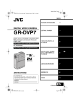 JVC GR-DVP7U Camcorder User Manual