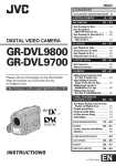 JVC GR-DVL9800 Camcorder User Manual