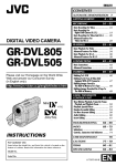 JVC GR-DVL805 Camcorder User Manual